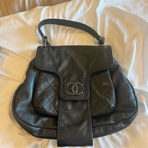 Black Chanel limited edition handbag